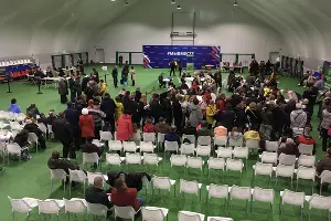 Мигранты из Херсонской области в Анапе &copy;&nbsp;Фото Александра Гончаренко, Юга.ру