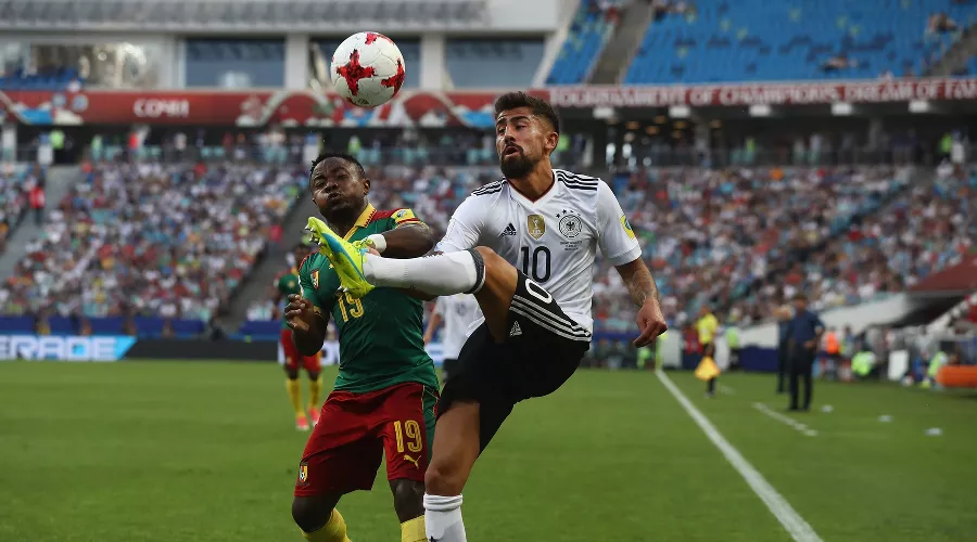 Матч Кубка конфедераций между сборными Германии и Камеруна  &copy;&nbsp;Фото с сайта ru.fifa.com