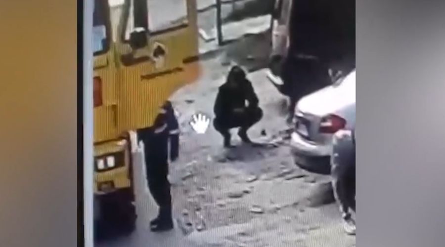  &copy;&nbsp;Скриншот из видео, опубликованного в &laquo;ДТП Абинск&raquo; &laquo;Вконтакте&raquo;https://vk.com/dtpabinsk?w=wall-107268408_13858