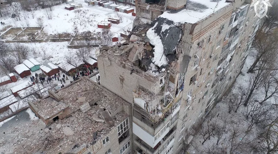 Дом в Шахтах, пострадавший от взрыва газа &copy;&nbsp;Фото пресс-службы СК РФ