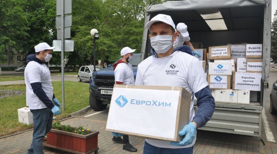 Волонтеры «ЕвроХима» © Фото Антона Быкова