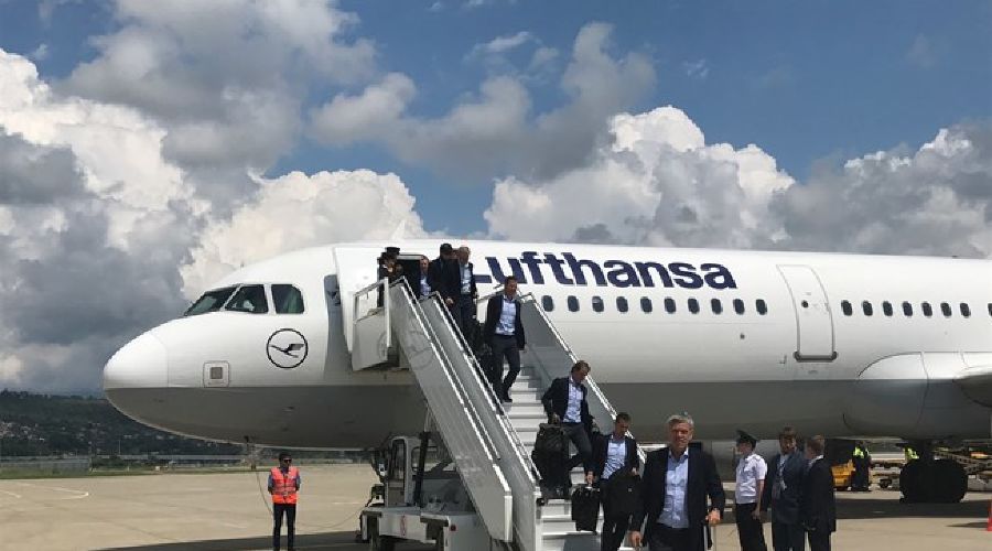 Сборная Германии прибыла в Сочи на матч Кубка конфедераций &copy;&nbsp;Фото пресс-службы Кубка конфедераций FIFA