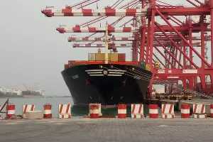 Контейнеровоз MSC Mandy &copy;&nbsp;Фото из группы посольства России в Бенине и Того, www.facebook.com/rusambben