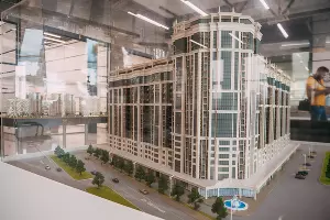 Макеты жилищных комплексов &laquo;ЮгСтройИмпериал&raquo; &copy;&nbsp;Фото пресс-службы Сбербанка