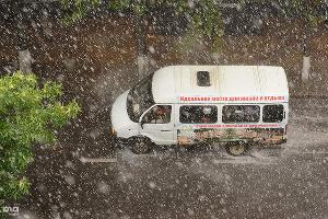 Ливень в Краснодаре &copy;&nbsp;Фото Михаила Ступина, Юга.ру