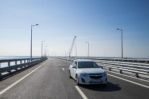 Запуск движения по Крымскому мосту © Фото Виталия Тимкива, Юга.ру