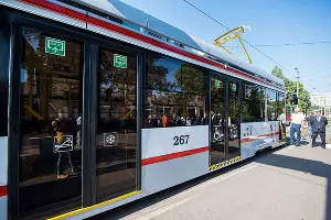 Презентация нового трамвая в Краснодаре &copy;&nbsp;Фото Елены Синеок, Юга.ру