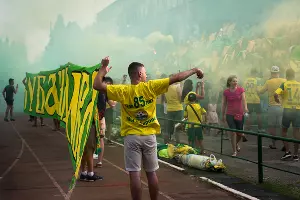 Болельщики на матче между &laquo;Кубанью&raquo; и &laquo;Абинском&raquo; &copy;&nbsp;Фото Елены Синеок, Юга.ру