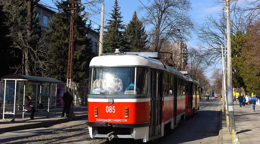 Трамвай &copy;&nbsp;Фото Елены Синеок, Юга.ру