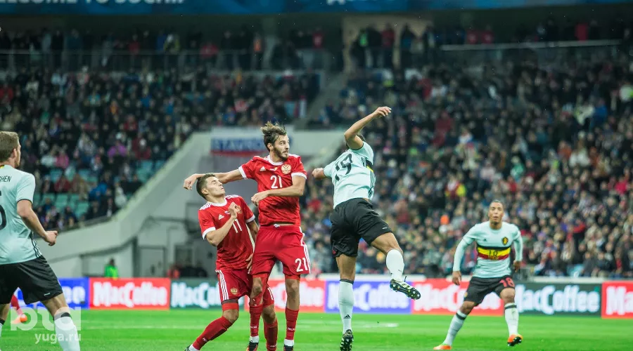 Товарищеский матч Россия-Бельгия на обновленном стадионе «Фишт» в Сочи &copy;&nbsp;Фото Евгения Резника, Юга.ру