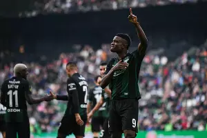 Джон Кордоба &copy;&nbsp;Скриншот фото из телеграм-канала ФК &laquo;Краснодар&raquo;