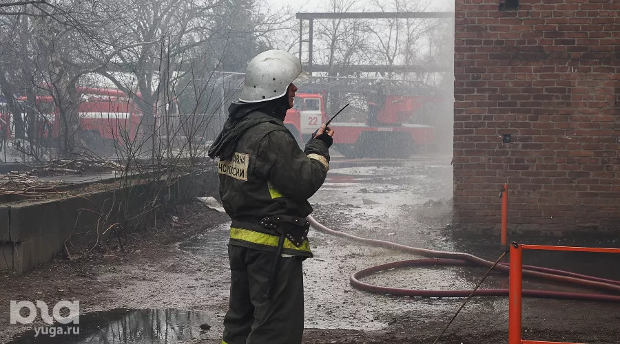Локализация пожара &copy;&nbsp;Фото Виталия Тимкива, Юга.ру