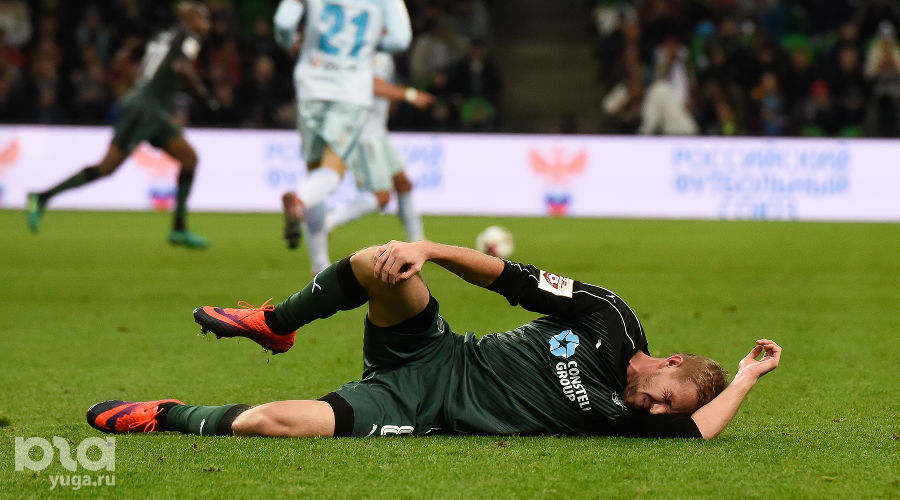 ФК «Краснодар» вырвал победу у питерского «Зенита» &copy;&nbsp;Елена Синеок, Юга.ру