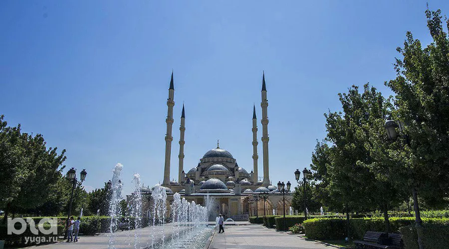 Город Грозный, мечеть «Сердце Чечни» &copy;&nbsp;Фото Евгения Мельченко, Юга.ру