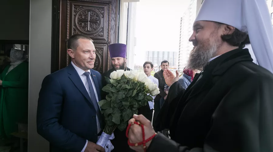 Освящение иконостаса в храме Святого Апостола Андрея Первозванного в Краснодаре &copy;&nbsp;Фото Евгения Резника, Юга.ру