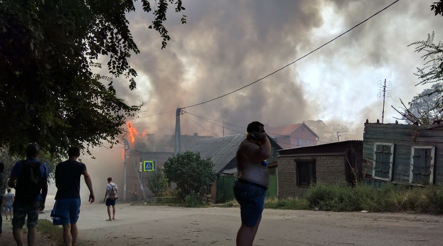 Пожар в Ростове-на-Дону © Фото Антона Пилипенко, Юга.ру