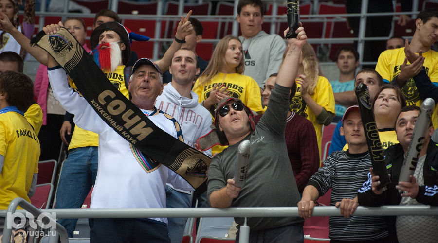 ХК "Сочи" проиграл московскому ЦСКА со счетом 2:6 &copy;&nbsp;Нина Зотина, ЮГА.ру