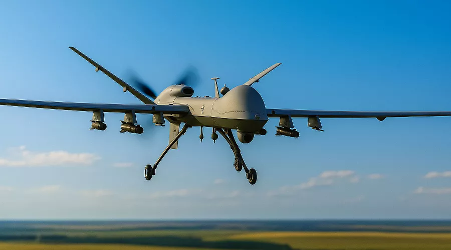 Беспилотник &copy;&nbsp;Изображение сгенерировано нейросетью Sora