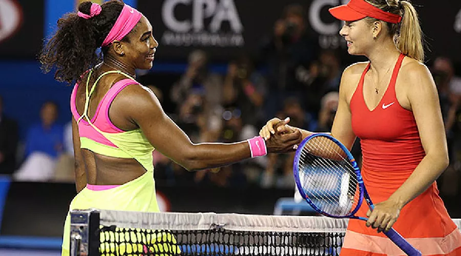 Серена Уильямс и Мария Шарапова &copy;&nbsp;Скриншот из видео