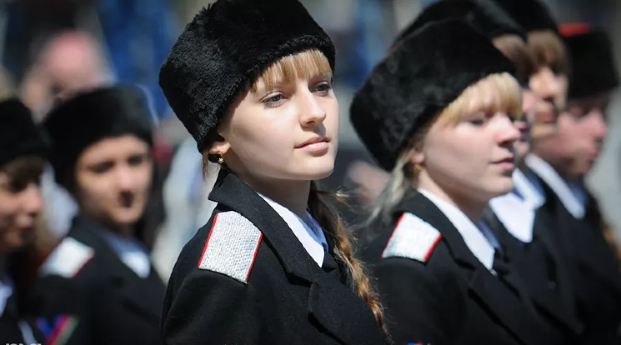 Парад казаков в Краснодаре &copy;&nbsp;Фото Елены Синеок, Юга.ру