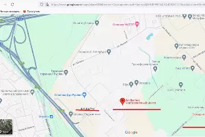  &copy;&nbsp;Скриншот страницы сервиса Google Карты