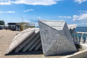 На пляже в Широкой Балке &copy;&nbsp;Фото Иолины Грибковой, Юга.ру