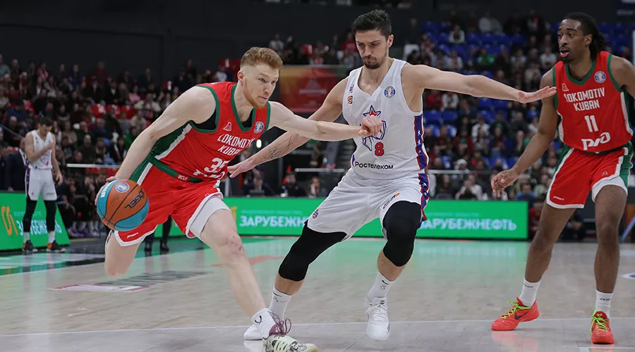 «Локомотив-Кубань» играет с ЦСКА 22 декабря 2024 г. &copy;&nbsp;Федор Обмайкин для Юга.ру
