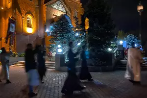 Пасхальная служба-2020 в Храме Рождества Христова в Краснодаре &copy;&nbsp;Фото Валерии Дульской, Юга.ру