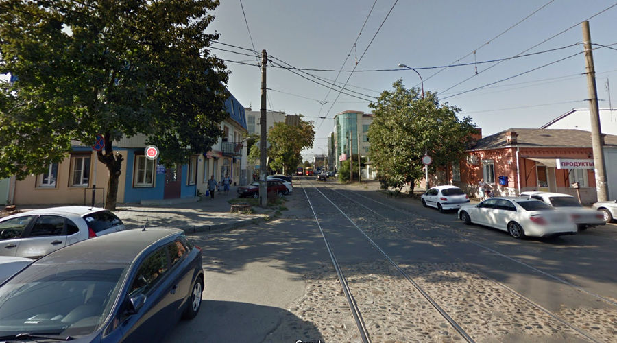 Угол улиц Садовой и Новокузнечной в Краснодаре © Скриншот сайта Google.com/maps