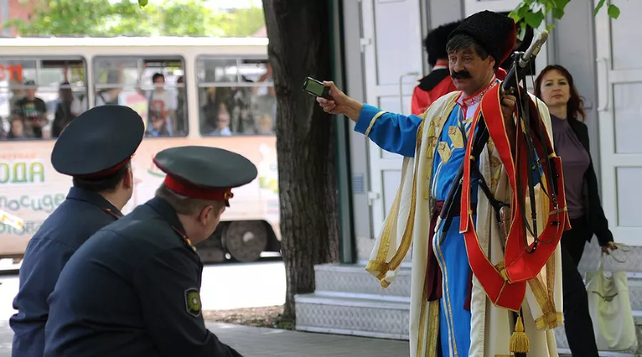 Парад казаков в Краснодаре &copy;&nbsp;Елена Синеок. ЮГА.ру