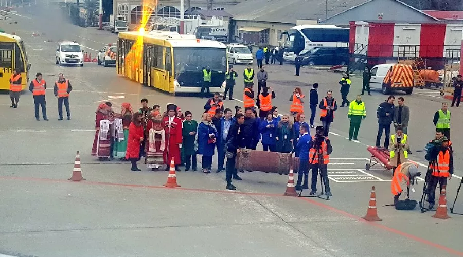 Встреча сборной России по футболу в аэропорту Сочи &copy;&nbsp;Фото из аккаунта сборной России по футболу в Twitter, twitter.com/TeamRussia