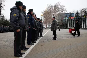 Предпраздничный развод полиции в Краснодаре &copy;&nbsp;Влад Александров, ЮГА.ру