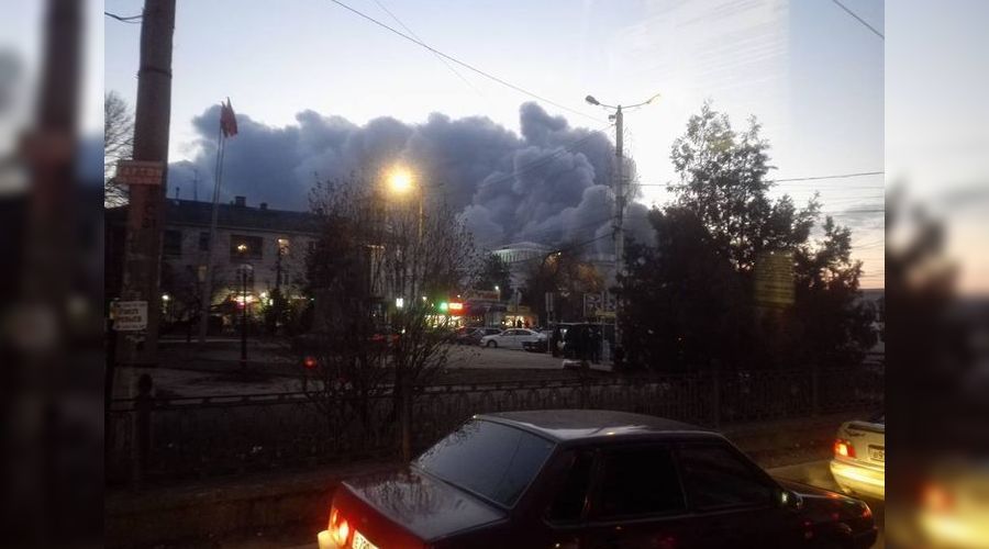 Пожар в Симферополе © Соцсети
