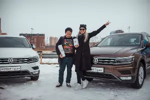 Новый Tiguan протестировали на краснодарском турбодроме &copy;&nbsp;Фото пресс-службы КЛЮЧАВТО