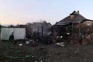 Место пожара в Абинском районе &copy;&nbsp;Фото пресс-службы СУ СК РФ по Краснодарскому краю