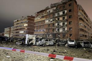 Последствия атаки БПЛА в ауле Новая Адыгея &copy;&nbsp;Фото из t.me/muratkumpilov