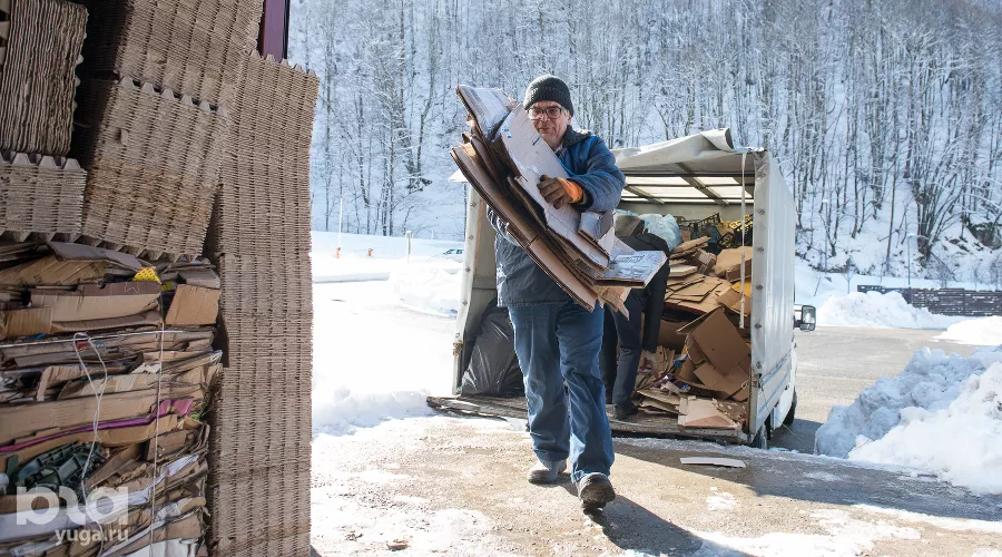 Раздельный сбор отходов на курорте «Роза Хутор» &copy;&nbsp;Фото Екатерины Лызловой, Юга.ру