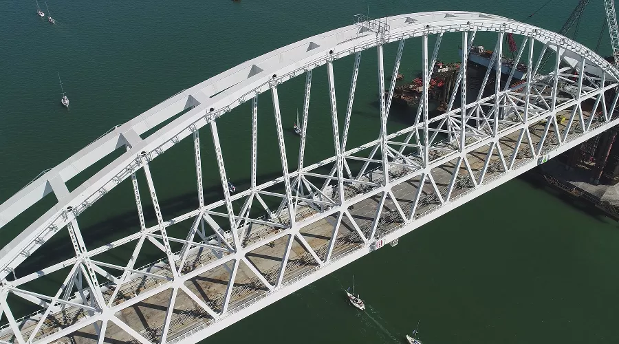 Строительство Крымского моста &copy;&nbsp;Фото инфоцентра &laquo;Крымский мост&raquo;, most.life