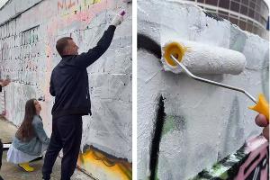  © Коллаж из скриншотов фото из телеграм-канала «Евгений Наумов | глава Краснодара»