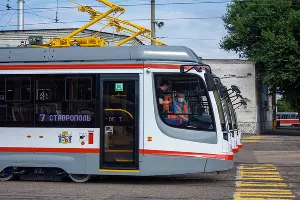 В Краснодаре вышли на маршрут новые трамваи &copy;&nbsp;Фото Дмитрия Пославского, Юга.ру