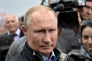 Владимир Путин в дагестанском Ботлихе, 2019 год © Фото пресс-службы Кремля, kremlin.ru