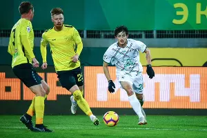 Матч 15-го тура РПЛ «Анжи» — «Рубин». 24 ноября 2018, Каспийск &copy;&nbsp;Фото пресс-службы ФК &laquo;Рубин&raquo;