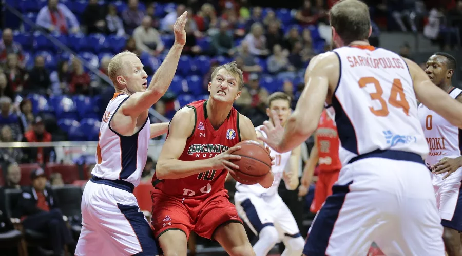 Матч «Локомотив-Кубань» — «Цмоки-Минск» &copy;&nbsp;Фото пресс-службы ПБК &laquo;Локомотив-Кубань&raquo;