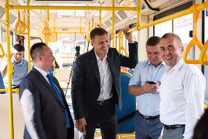 Презентация нового трамвая в Краснодаре © Фото Елены Синеок, Юга.ру