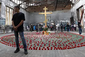 Вахта памяти по жертвам трагедии в Беслане &copy;&nbsp;Влад Александров, ЮГА.ру