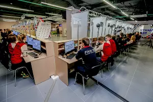 Центр выдачи паспортов болельщиков Кубка Конфедераций — 2017 &copy;&nbsp;Фото пресс-службы Минкомсвязи России