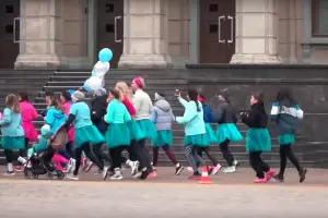 Кадр из видео Beauty run 2024 &copy;&nbsp;Скриншот видео с сайта reg.russiarunning.com