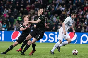 Матч «Краснодар» — «Зенит», Краснодар, 20 апреля 2019 года &copy;&nbsp;Фото Елены Синеок, Юга.ру