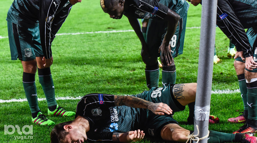 "Краснодар" разгромил французскую "Ниццу" во втором туре группового этапа Лиги Европы &copy;&nbsp;Елена Синеок, ЮГА.ру