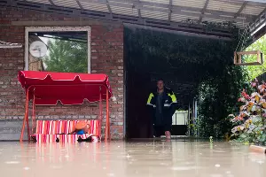 Подтопление в селе Левокумка Ставропольского края &copy;&nbsp;Фото Антона Подгайко, Юга.ру